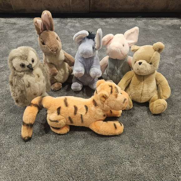 GUND Classic Pooh Stuffed Plush Set Lot Of 6 RARE VHTF '96-'97